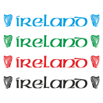 Ireland With Celtic Harps